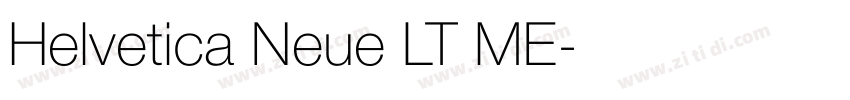 Helvetica Neue LT ME字体转换